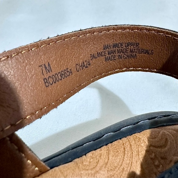 BOC BORN CONCEPTS Blue Strap Slip-On Slides Sandals Size 7 - Picture 6 of 8